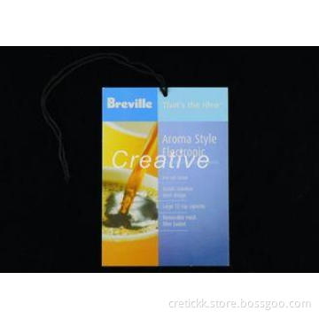 200Gsm Glossy Coated Paper Printed Hang Tags , Custom Jewel